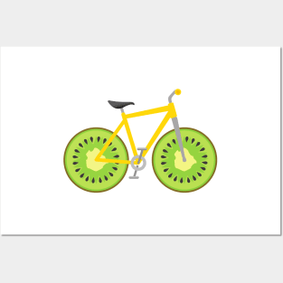 Kiwi Fruit Wheels Bike Posters and Art